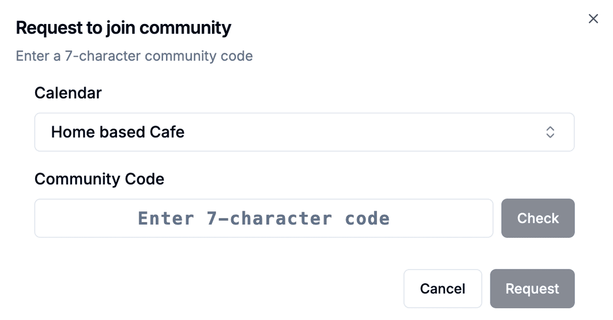 Invite to community