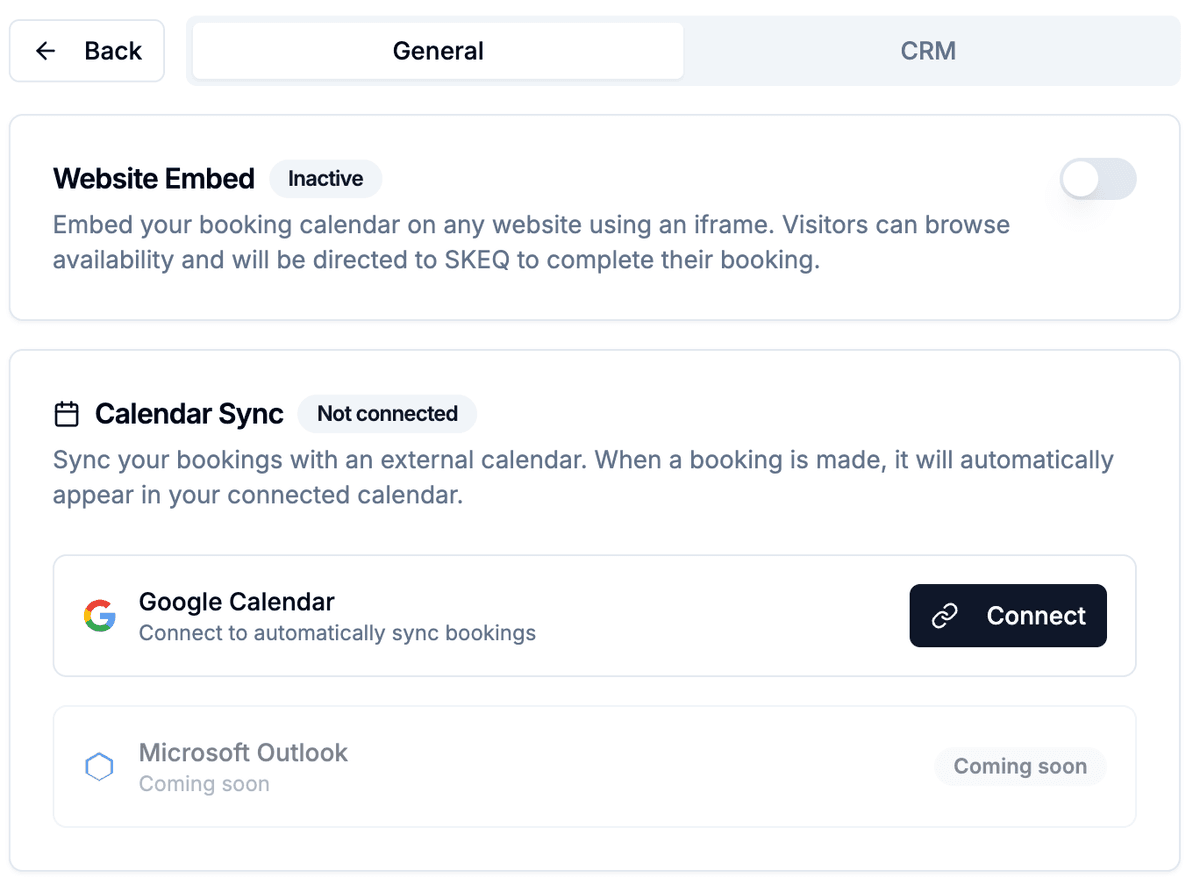 Calendar sync